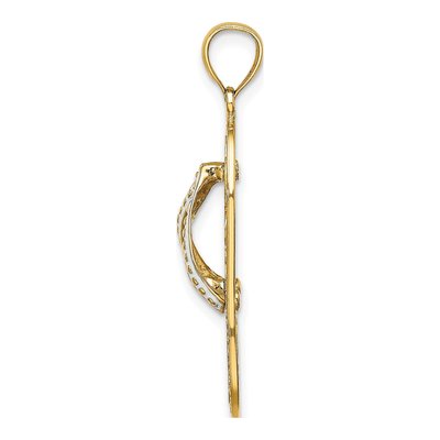 14K Yellow Gold Flip-Flop Charm – view 3