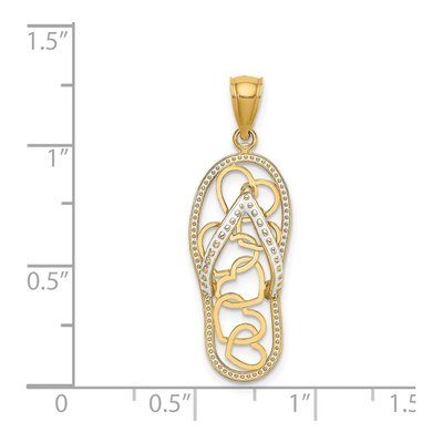 14K Yellow Gold Flip-Flop Charm – view 4