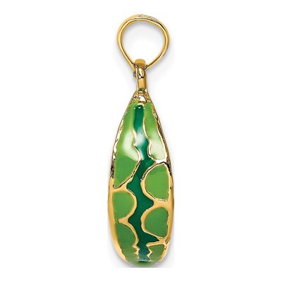 14K Yellow Gold 3D Watermelon Pendant – view 3