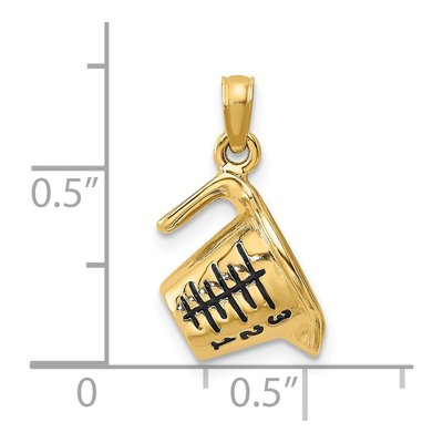 14K Yellow Gold 3D Measuring Cup Charm – view 4