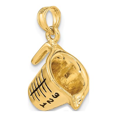 14K Yellow Gold 3D Measuring Cup Charm – view 6