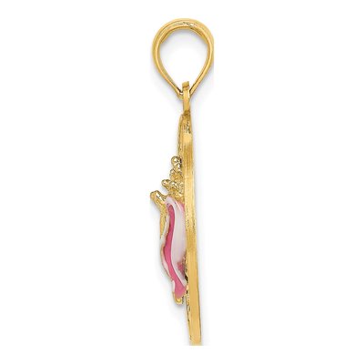 14K Yellow Gold Key West Conch Shell Charm – view 3