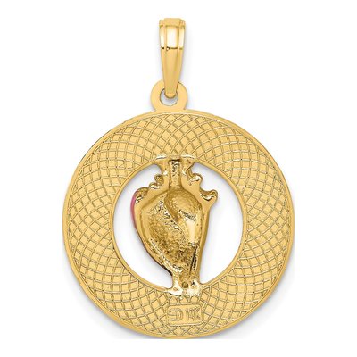 14K Yellow Gold Key West Conch Shell Charm – view 4