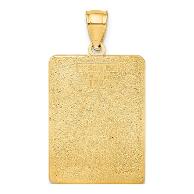 14K Yellow Gold Key West Green Enamel Charm – view 4
