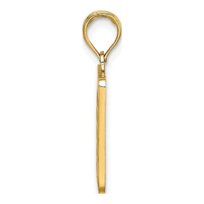 14K Yellow Gold Enameled Bingo Card Charm – view 3