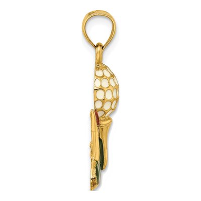 14K Yellow Gold Golf Ball Charm – view 3