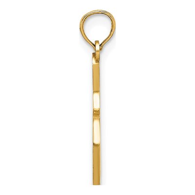 14K Yellow Gold Bowling Ball Pin Charm – view 3