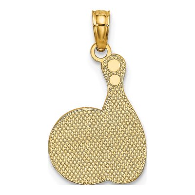 14K Yellow Gold Bowling Ball Pin Charm – view 5