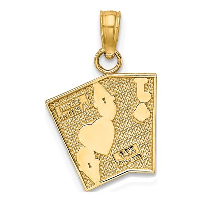 14K Yellow Gold Jack Ace Cards Charm – view 5