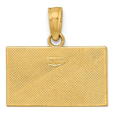 14K Yellow Gold Dive Flag Pendant – view 5