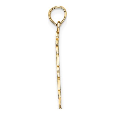 14K Yellow Gold Enameled Christmas Tree Charm – view 3