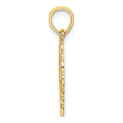 14K Yellow Gold Heart Charm – view 3
