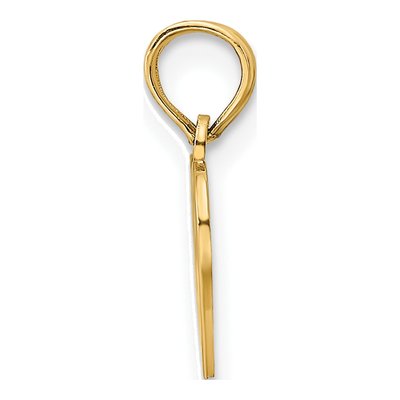14K Yellow Gold Filigree Heart Pendant – view 3