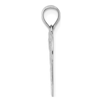 14K White Gold Doves Heart Pendant – view 3