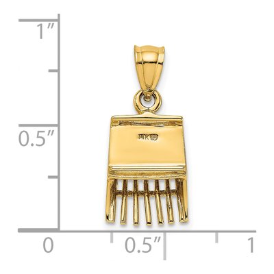 14K Yellow Gold 3-D Cranberry Scoop Charm – view 4