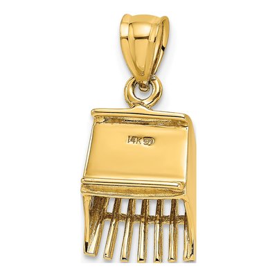 14K Yellow Gold 3-D Cranberry Scoop Charm – view 6