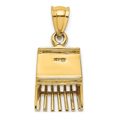 14K Yellow Gold 3-D Cranberry Scoop Charm