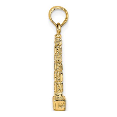 14K Yellow Gold John Hancock Building Charm – view 3