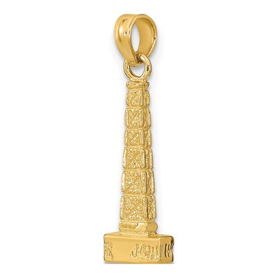 14K Yellow Gold John Hancock Building Charm – view 6