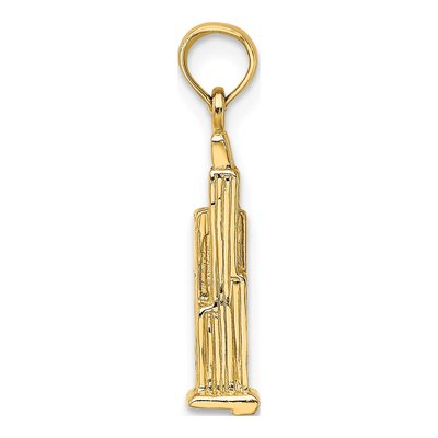 14K Yellow Gold Willis Tower Charm – view 3