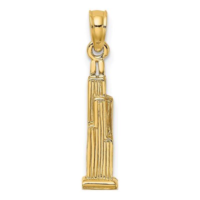 14K Yellow Gold Willis Tower Charm – view 5