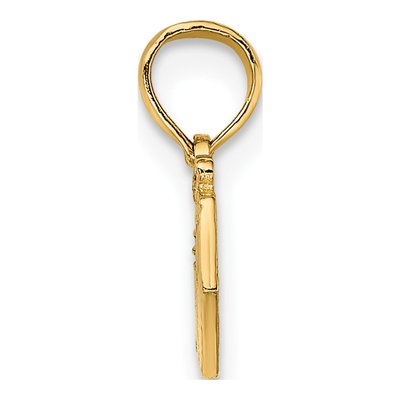 14K Yellow Gold Wrapped Box Pendant – view 3