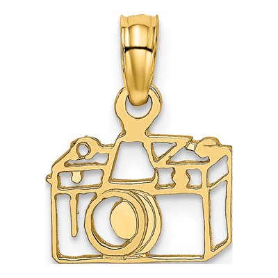 14K Yellow Gold Camera Pendant