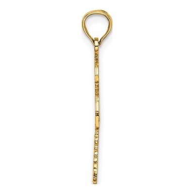 14K Yellow Gold Palm Tree Cactus Charm – view 3