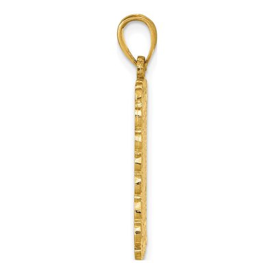 14K Yellow Gold Jack of Hearts Playing Card Charm – view 3