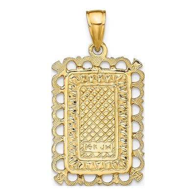 14K Yellow Gold Jack of Hearts Playing Card Charm – view 4