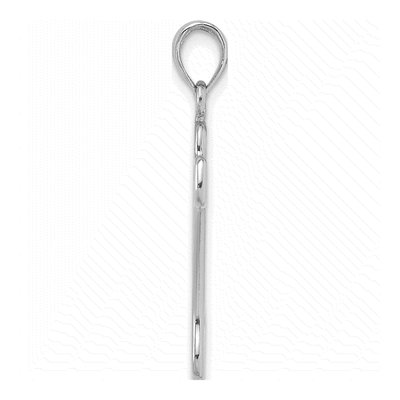 14K White Gold Dog Bone Charm – view 3