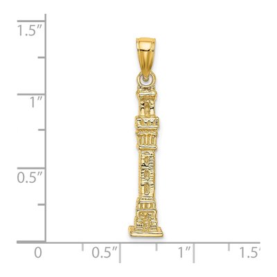 14K Yellow Gold Pilgrim Monument Charm – view 4