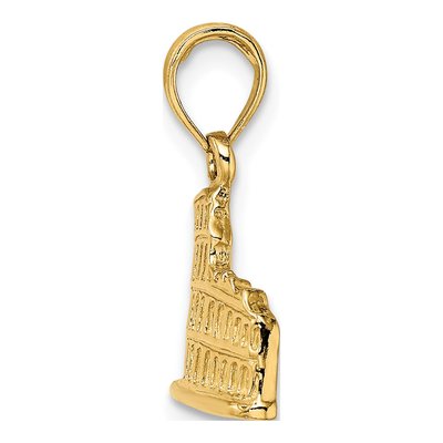 14K Yellow Gold Colosseum Charm – view 3