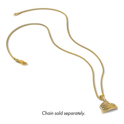 14K Yellow Gold Colosseum Charm – view 6