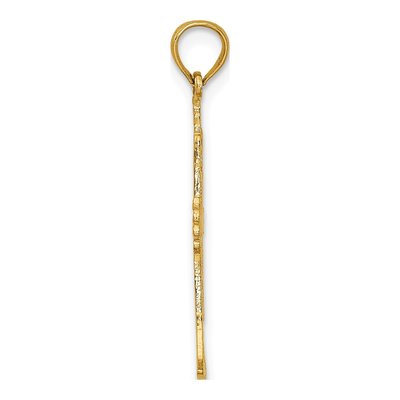 14K Yellow Gold Trumpet Pendant – view 3
