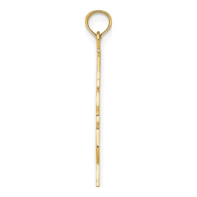 14K Yellow Gold Upright Bass Pendant – view 3