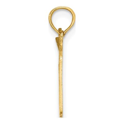 14K Yellow Gold Drum Sticks Pendant – view 3