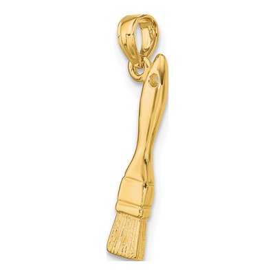 14K Yellow Gold 3-D Paint Brush Charm – view 6