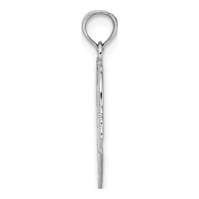 14K White Gold Claddagh Heart Pendant – view 3