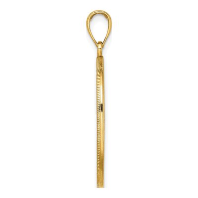 14K Yellow Gold Tree of Life Oval Frame Pendant – view 3