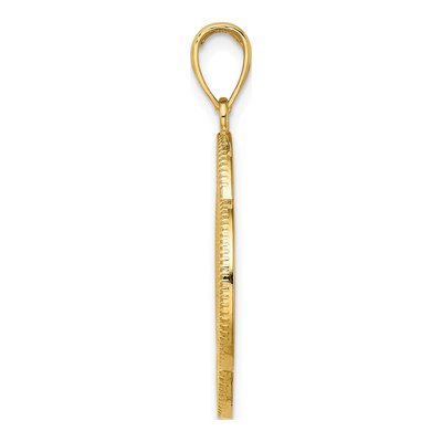14K Yellow Gold Large Celtic Eternity Knot Charm – view 3