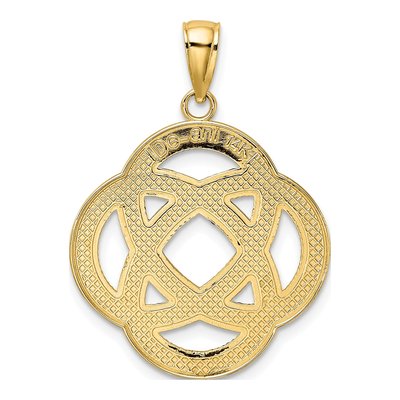 14K Yellow Gold Large Celtic Eternity Knot Charm – view 5