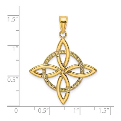 14K Yellow Gold Celtic Eternity Knot Charm – view 4