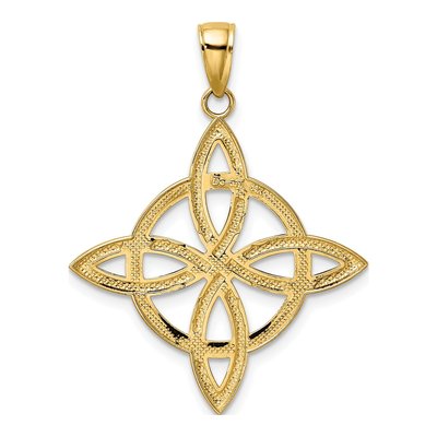 14K Yellow Gold Celtic Eternity Knot Charm – view 5
