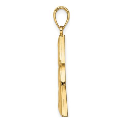 14K Yellow Gold Large Celtic Trinity Knot Charm – view 3