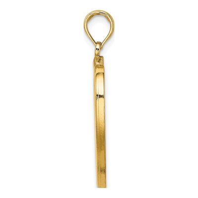 14K Yellow Gold Celtic Knot Heart Pendant – view 3