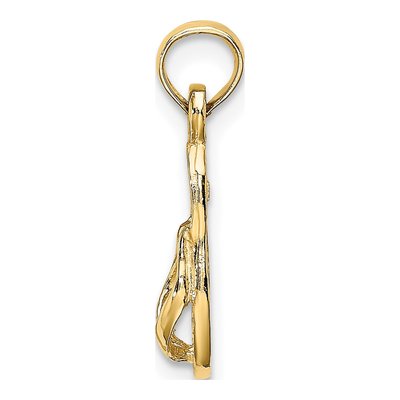 14K Yellow Gold Flip-Flop Charm – view 3