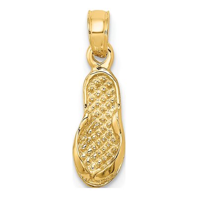 14K Yellow Gold Flip-Flop Charm