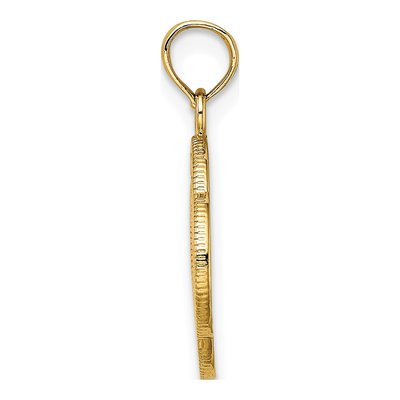 14K Yellow Gold Small Celtic Eternity Knot Charm – view 3
