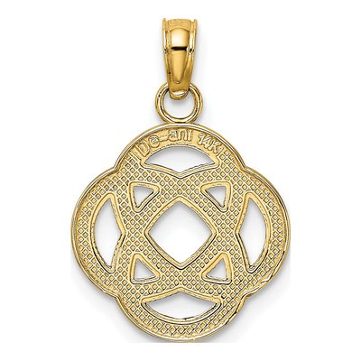 14K Yellow Gold Small Celtic Eternity Knot Charm – view 5